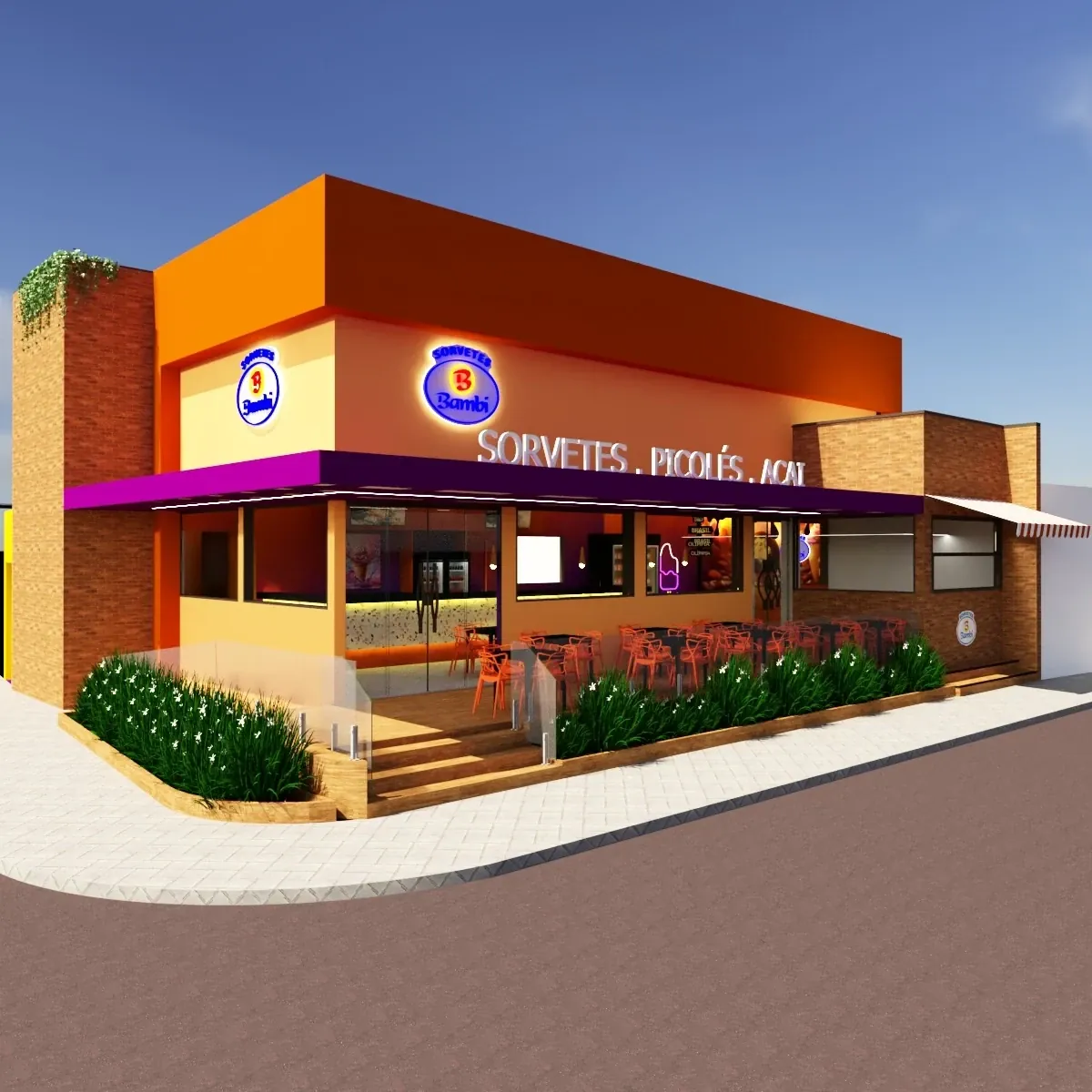 Projeto de loja Sorvetes Bambi - imagem 10